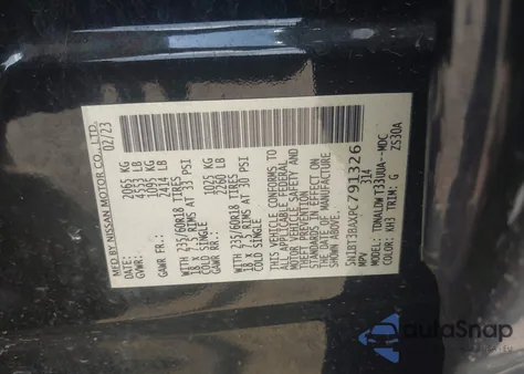 2023 Nissan Rogue Sv Fwd z USA, uszkodzony, nr VIN 5N1BT3BAXPC791326